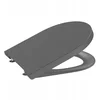Image de Roca Inspira Round Compact WC-helder, Zwart, Soft-close, 37x41,5cm