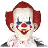 Image de Fiestas Guirca Hoofdmasker Sinistere Clown Latex Wit/rood One-size