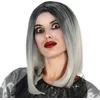 Image de Fiestas Guirca - Pruik halflang zwart wit haar - Halloween Pruik - Halloween accessoires - Halloween outfit - Pruiken - enge pruiken
