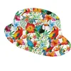 Image de Guirca Verkleed hoedje voor Tropical Hawaii party - Summer/jungle print - volwassenen - Carnaval
