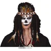 Image de Fiestas Guirca - Voodoo veren hoofdband - Halloween - Halloween accessoires - Halloween verkleden