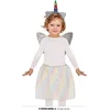 Image de Fiestas Guirca - Regenboog unicorn verkleedset met vleugels - diadeem, tutu
