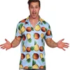 Image de Fiestas Guirca - Hawaii Aloha Shirt Ananas Blauw - L