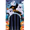 Image de Fiestas Guirca - Deur decoratie Spooky ghost ( 145 x 240 cm) - Halloween - Halloween Decoratie - Halloween Versiering