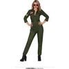 Image de Fiestas Guirca - Kostuum/ Jumpsuit Piloot groen maat M (38-40) - Carnavalskleding - Carnaval - carnavalskleding 2027 - Carnaval kostuum