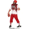 Image de Guirca - Rugby & American Football Kostuum - Veel Te Ruwe Rugby Speler Zombie - Man - Rood, Wit / Beige - Maat 52-54 - Halloween - Verkleedkleding
