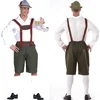 Image de Fiestas Guirca - Lederhose Tyrolean Zwart/ Rood maat L (52-54) - Carnavalskleding - Carnaval - carnavalskleding 2027 - Carnaval kostuum
