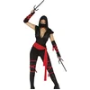 Image de Black Ninja Volwassenen Vrouwen Zwart Ninja's Maat L