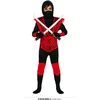 Image de Fiestas Guirca - Kostuum Ninja rood 5-6 jaar - Carnavalskleding - Carnaval - carnavalskleding 2027 - Carnaval kostuum