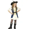 Image de Fiestas Guirca Carnaval verkleed Kapiteinspak piraat - voor meisjes - kinderen - jurk/hoed 140/152