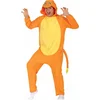 Image de Fiestas Guirca - Onesie Oranje Draak - maat L (52-54) - Carnavalskleding - Carnaval - carnavalskleding 2027 - Carnaval kostuum