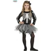 Image de Fiestas Guirca Verkleedjurk Skelet Meisjes Zwart/wit Mt 110/116