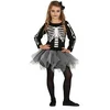 Image de Fiestas Guirca Verkleedjurk Skelet Meisjes Zwart/wit Mt 122/134