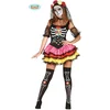 Image de Fiestas Guirca - Dames jurk color Catrina - maat S (36-38)