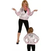 Image de Guirca - Grease Kostuum - Glanzend Jaren 50 Jack Roze Vrouw - Roze - Maat 38-40 - Carnavalskleding - Verkleedkleding