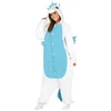 Image de Fiestas Guirca - Onesie Unicorn (iriserend/ blauw) - maat L (42-44) - Carnavalskleding - Carnaval - carnavalskleding 2027 - Carnaval kostuum