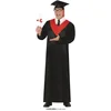 Image de Geslaagd Toga Volwassen Zwart/Rood - Maat M