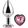 Image de SECRETPLAY TOYS | Secret Play - Metal Butt Plug Fuchsia Heart Small Size 7 Cm | Buttplug | Sex Toy for Woman | Sex Toy for Couple | Small Buttplug | Sex Toy for Man | Unique Buttplug