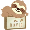Image de Luiaard dieren lamp - Vintiun - Duurzaam hout - Kinderen & Baby's