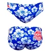 Image de Turbo Classic Hibis Zwemslip Blauw S Man
