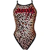 Image de Turbo Leo Print Zwemkleding Zwart 5XL Vrouw
