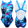 Image de Turbo Blue Palm Zwemkleding Blauw 5XL Vrouw