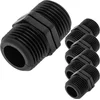 Image de PrimeMatik - Pak van 5 stuks 1/2" polypropyleen nippels voor irrigatiesysteem