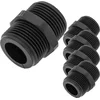 Image de PrimeMatik - Pak van 5 stuks 3/4" polypropyleen nippels voor irrigatiesysteem