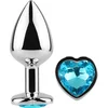 Image de SECRETPLAY TOYS | Secret Play - Metal Butt Plug Blue Heart Small Size 7 Cm
