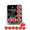 Image de Secret Play Brazilian Balls Cherry - Massage Olie - Set van 6 Balletjes - Kers Smaak