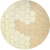 Image de Lorena Canals Wasbaar katoen vloerkleed - Planet Bee - Honeycomb Golden - Ø140cm