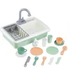 Image de Eurekakids Speelgoed Gootsteen met Stromend Water - Spoelbak voor Kinderen met Accessoires en Werkende Kraan - 20 Delig