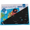 Image de EurekaKids wereldkaart educatief speelgoed scratch map multicolor.