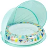 Image de Eurekakids Opblaasbaar Babyzwembad Met Parasol-hallo Zomer Blauw