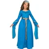 Image de VIVING COSTUMES / JUINSA - Kostuum met blauwe middeleeuwse prinsestiara voor meisjes - 5 - 6 jaar