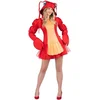 Image de Mom Kreeft Kostuum Daniëlle - Jurk met capuchon - Maat S