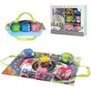 Image de Speelkleedje met Speelgoedauto's van Stof - Tachan - Met Tas - 6 Stuks