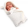 Image de Babypop de Luxe - 30 cm - Tachan - Grijs - Met Inbakendoek - Swaddle Baby Pop - In Mooie Giftbox