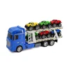 Image de Tachan Racewagen Transporter Met 6 Auto´s Stadshelden 1:24 Blauw Kinderen