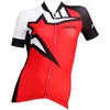 Image de Msc Claudia Pro Korte Mouw Wielertrui Rood,Zwart S Vrouw