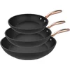 Image de Cecotec Sartenset Polka Fantasy 20-24-28 Bucket Golden, Durchmesser 20-24-28 cm, Geschmiedetes Aluminium, Platinum Plus Teflon-Antihaftbeschichtung, PFOA-frei, Geeignet für Induktion
