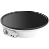 Image de Cecotec Crêpes-Maker Fun Crepestone XL INOX. 1350 W, Edelstahl, abnehmbare Platte mit Antihaftbeschichtung, regelbarer Thermostat, Rolle und Spachtel inklusive, 38 cm