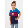 Image de BarÇa Crest T-shirt Met Korte Mouwen Blauw 14 Years Jongens
