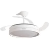 Image de Plafondventilator met licht InnovaGoods, stil, intrekbare bladen, 6 snelheden, 3 modi, afstandsbediening
