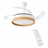 Image de Plafondventilator met licht InnovaGoods, stil, intrekbare bladen, 6 snelheden, 3 modi, afstandsbediening