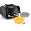Image de Pack Siliconen mandjes met borstel voor airfryers en Luchtfriteuse met grill, accessoires en receptenboek InnovaGoods