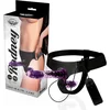 Image de HARNESS ATTRACTION | Harness Attraction + Rodney Double Purple Vibrator 18 X 3.5cm | Sex Toy for Woman | Vibrator