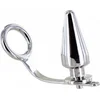 Image de METAL HARD | Metalhard Cock Ring With Plug Anal 50 X 50mm