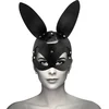 Image de COQUETTE VEGAN LEATHER MASK WITH BUNNY EARS | BDSM | Fetish | Bondage | Woman Mask