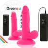 Image de DIVERSIA | Diversia Flexible Vibrating Dildo 17 Cm - Pink